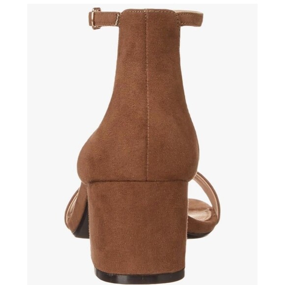 Amazon Essentials Women's Two Strap Heeled Suede Sandal Size 7.5 W New in Box - Picture 11 of 12